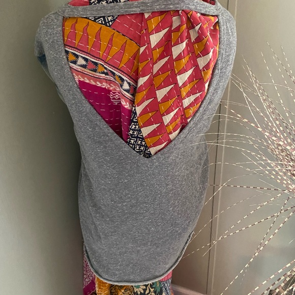 Boho sweatshirt.cotton.size large.open back. - Picture 4 of 4